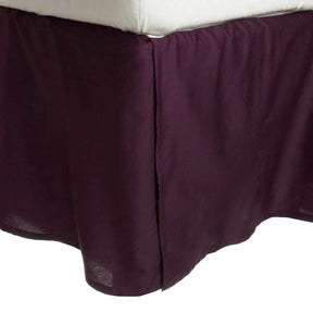 Microfiber Wrinkle Free 15" Inch Drop Solid Bed Skirt Charcoal