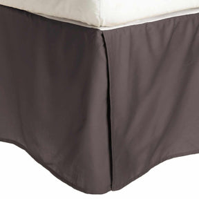 Microfiber Wrinkle Free 15" Inch Drop Solid Bed Skirt Charcoal