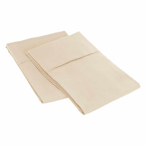 Microfiber Wrinkle Resistant Solid 2 Piece Pillowcase Set