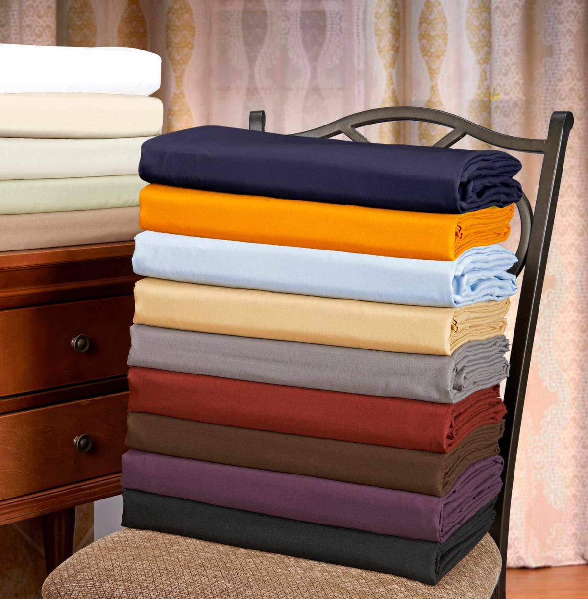 Microfiber Wrinkle Resistant Solid Duvet Cover Set