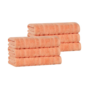 Mika Smart Twist Cotton Medium Weight Solid Hand Towels, Set of 6