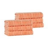 Mika Smart Twist Viscose Cotton Blend Solid Hand Towels, Set of 6