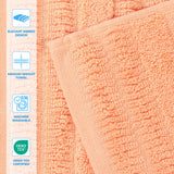 Mika Smart Twist Viscose Cotton Blend Solid Hand Towels, Set of 6