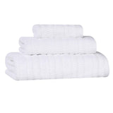 Mika Smart Twist Viscose Cotton Blend Textured Ribbed 3 Piece Set