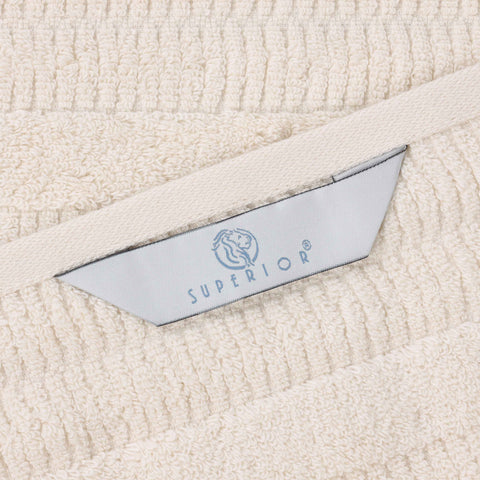 Mika Smart Twist Viscose Cotton Blend Solid Ribbed 8 Piece Towel Set