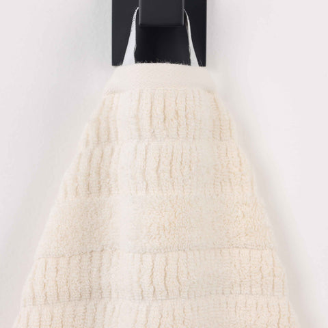 Mika Smart Twist Viscose Cotton Blend Solid Ribbed 8 Piece Towel Set