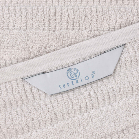 Mika Smart Twist Viscose Cotton Blend Solid Ribbed 8 Piece Towel Set