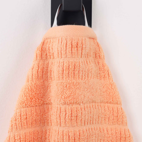 Mika Smart Twist Viscose Cotton Blend Solid Ribbed 8 Piece Towel Set