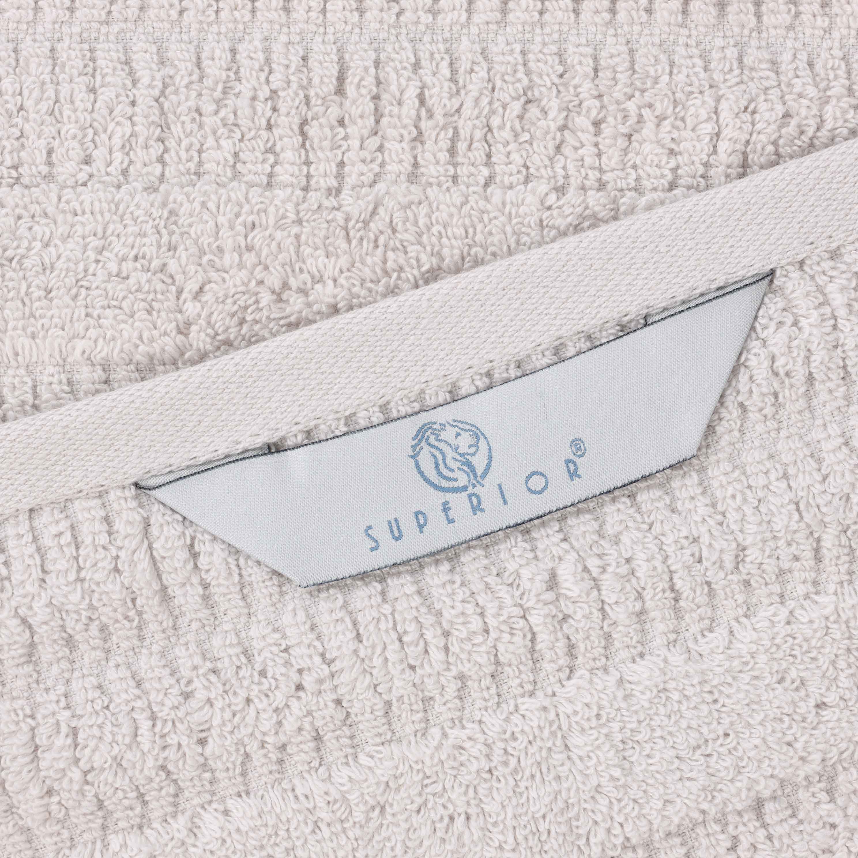 Mika Smart Twist Viscose Cotton Blend Solid Ribbed 9 Piece Towel Set