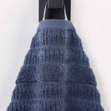 Mika Smart Twist Viscose Cotton Blend Ribbed Bath Sheets, Set of 2