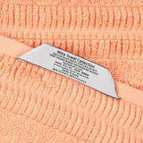 Viscose Cotton Blend Ribbed Bath Towel Set of 2