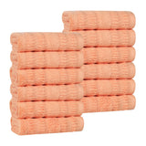 Mika Smart Twist Viscose Cotton Blend Face Towels Washcloths Set of 12