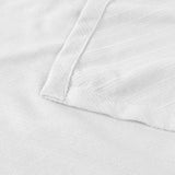 Milan Cotton Textured Jacquard Striped Lightweight Woven Blanket