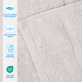 Mile Smart Twist Viscose Cotton Blend Solid 8 Piece Towel Set