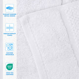 Mile Smart Twist Viscose Cotton Blend Solid 8 Piece Towel Set