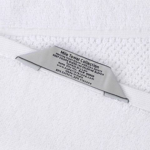Mile Smart Twist Viscose Cotton Blend Solid 8 Piece Towel Set