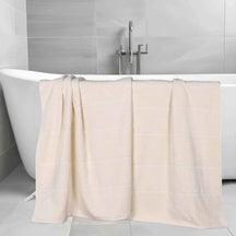 Mile Smart Twist Viscose Cotton Blend Solid Bath Sheets, Set of 2