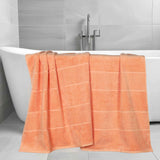 Mile Smart Twist Viscose Cotton Blend Solid Bath Sheets, Set of 2