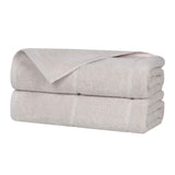 Mile Smart Twist Viscose Cotton Blend Solid Bath Sheets, Set of 2