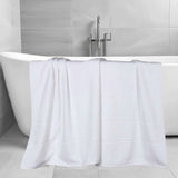 Mile Smart Twist Viscose Cotton Blend Solid Bath Sheets, Set of 2