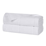 Mile Smart Twist Viscose Cotton Blend Solid Bath Sheets, Set of 2