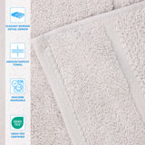 Mile Smart Twist Viscose Cotton Blend Solid Bath Sheets, Set of 2