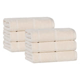 Mile Smart Twist Viscose Cotton Blend Solid Hand Towels, Set of 6
