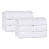 Mile Smart Twist Viscose Cotton Blend Solid Hand Towels, Set of 6