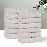 Mile Smart Twist Viscose Cotton Blend Face Towels Washcloths Set of 12