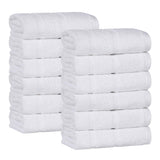 Mile Smart Twist Viscose Cotton Blend Face Towels Washcloths Set of 12