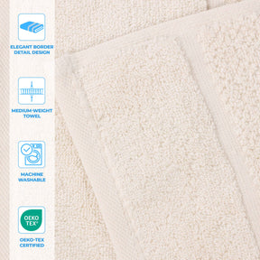 Mile Smart Twist Viscose Cotton Blend Face Towels Washcloths Set of 12