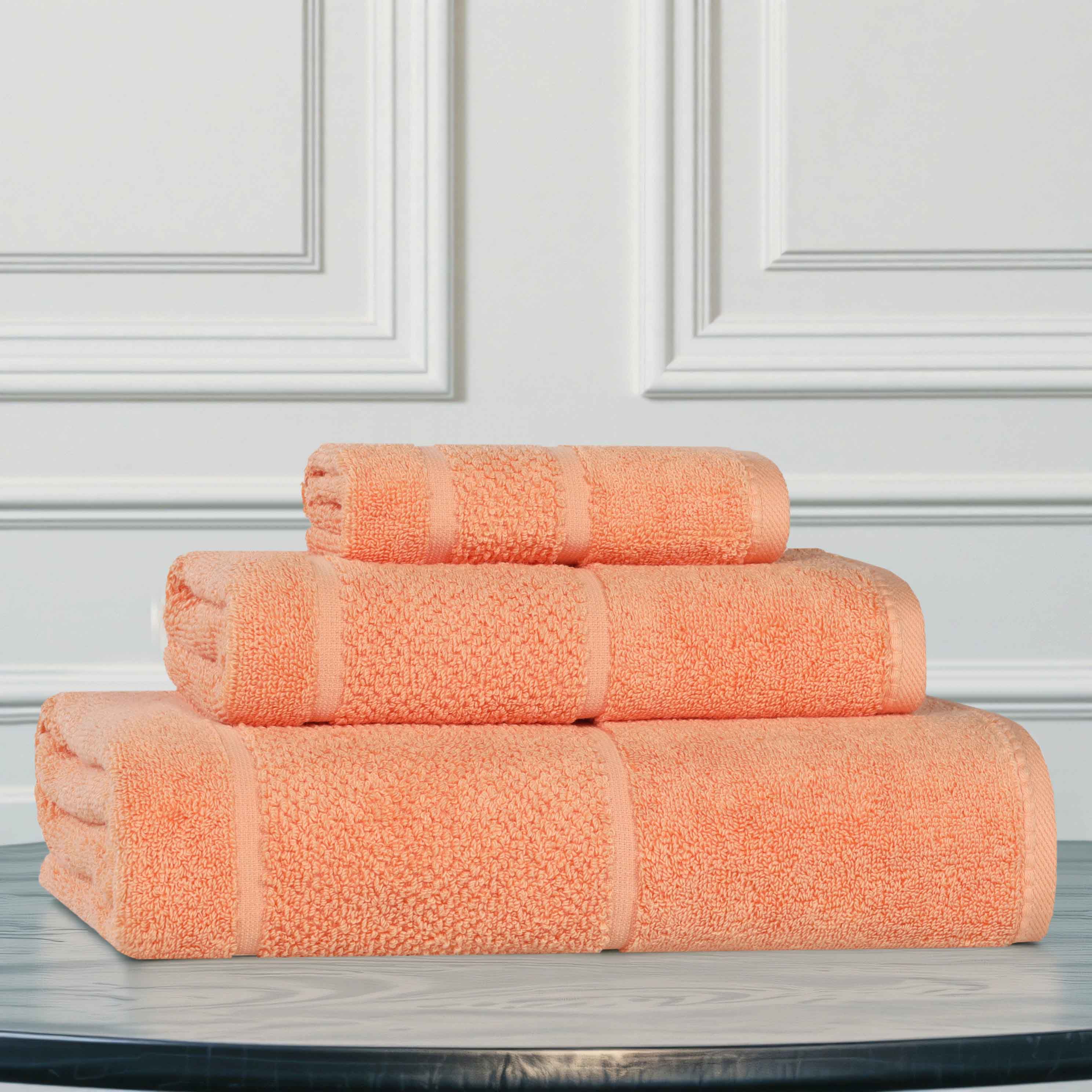 Mile Smart Twist Viscose Cotton Blend Solid 3 Piece Towel Set