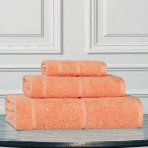 Mile Smart Twist Viscose Cotton Blend Solid 3 Piece Towel Set