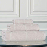 Mile Smart Twist Viscose Cotton Blend Solid 3 Piece Towel Set
