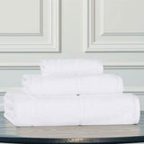 Mile Smart Twist Viscose Cotton Blend Solid 3 Piece Towel Set