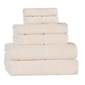 Mile Smart Twist Viscose Cotton Blend Solid 6 Piece Towel Set
