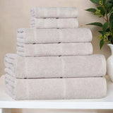 Mile Smart Twist Viscose Cotton Blend Solid 6 Piece Towel Set