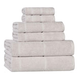 Mile Smart Twist Viscose Cotton Blend Solid 6 Piece Towel Set