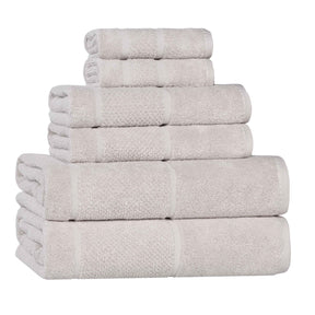 Mile Smart Twist Viscose Cotton Blend Solid 6 Piece Towel Set
