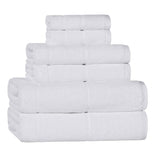 Mile Smart Twist Viscose Cotton Blend Solid 6 Piece Towel Set