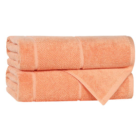 Mile Smart Twist Viscose Cotton Blend Solid Bath Towels, Set of 2