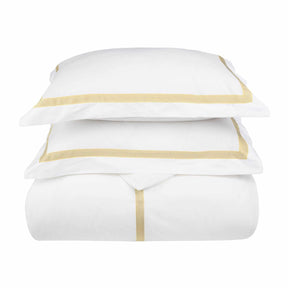 Miller Embroidered Border Cotton Duvet Cover Set