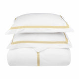 Miller Embroidered Border Cotton Duvet Cover Set