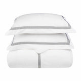 Miller Embroidered Border Cotton Duvet Cover Set