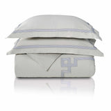 Miller Embroidered Border Cotton Duvet Cover Set