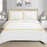 Miller Embroidered Border Cotton Duvet Cover Set