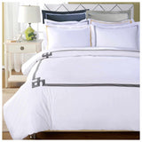 Miller Embroidered Border Cotton Duvet Cover Set