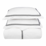 Miller Embroidered Border Cotton Duvet Cover Set