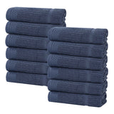 Milo Smart Twist Viscose Cotton Blend Face Towels Washcloths Set of 12