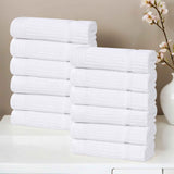 Milo Smart Twist Viscose Cotton Blend Face Towels Washcloths Set of 12